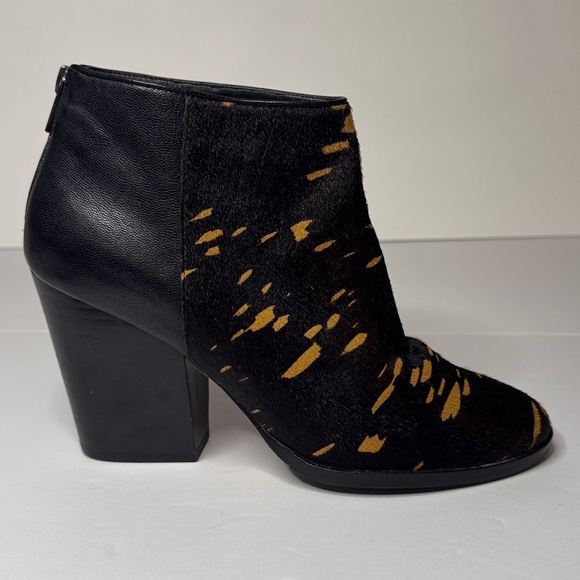 Cole Haan Grand Ambition Block Heel Calf Hair Upper Ankle Boots, Rodeo Western - Picture 9 of 16